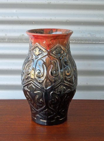 Glaseret keramik vase