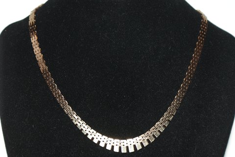 Brick necklace 5 Rows, Gold