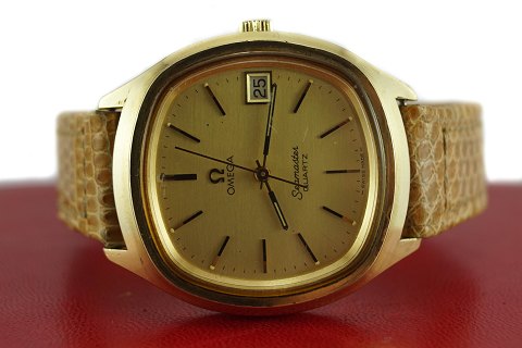 Omega Seamaster watch, gold-plated steel, quartz