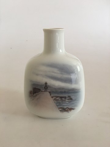 Royal Copenhagen Prøve Vase med Havnemotiv