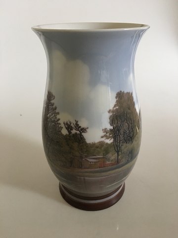 Bing & Grøndahl Sophus Jensen Unika Vase No. 440 med Dyrehavebakken Motiv