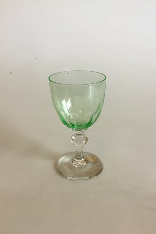 Dansk Glas Hvidvinsglas med grøn cuppa