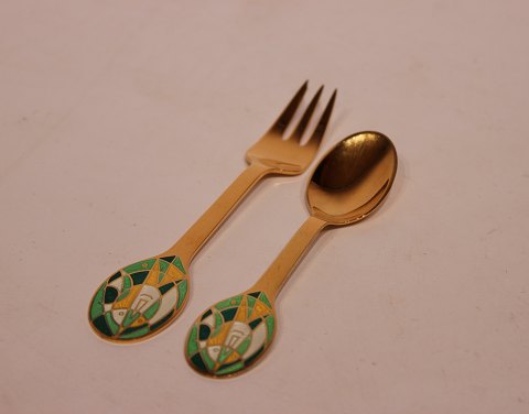 A. Michelsen christmas cakefork and coffee spoon, The Mask - 1980.
5000m2 showroom.
