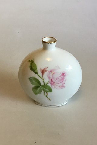 Royal Copenhagen Art Nouveau vase med rose PMN