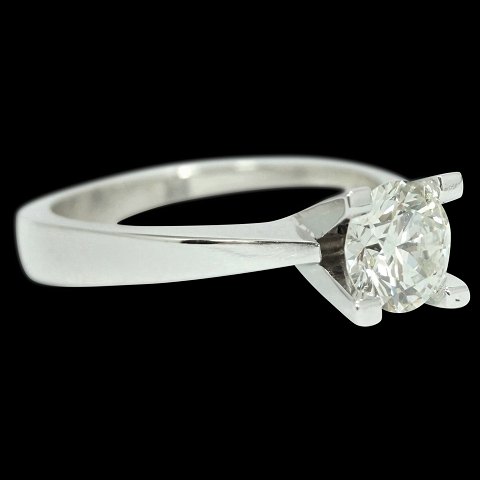 Flemming Kjærulff; A diamond ring, 1.00 ct. mounted in 14k white gold