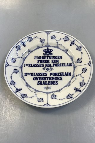 Royal Copenhagen Musselmalet Forhandler/Reklame skilt