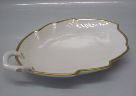 Aakjaer B&G Porcelain 199 Leaf shaped dish, (large) 25 cm (357)
