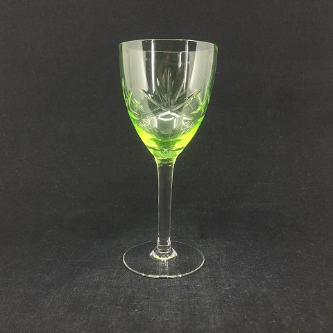 Uranium green Ulla white wine glass
