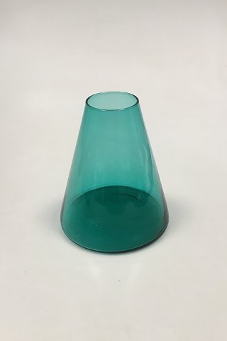 Kastrup Glasværk Opaline form Grøn Konisk vase