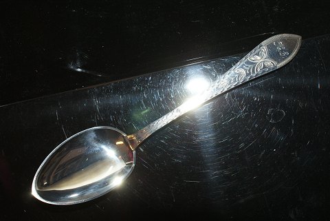 Dessert / Lunch spoon Empire Silver With initials Engraved