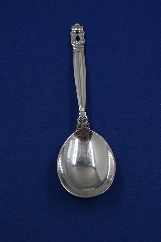 Konge oder Acorn Georg Jensen dänisch Silberbesteck. Servierlöffel 16,5cm von Jahr 1929