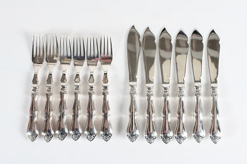 Rosenborg Silver Cutlery
by A. Dragsted
Fish Cutlery 
for 6 persons
