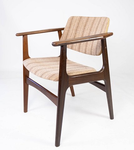 Dining Room Chair - Teak - Model "Lene" - Striped Fabric - Arne Vodder - 1960s