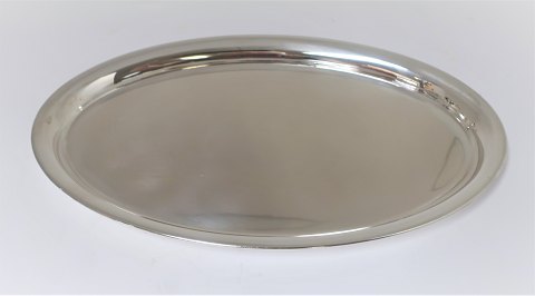 Cohr. Small oval silver tray (925). Length 29 cm. Width 18 cm.