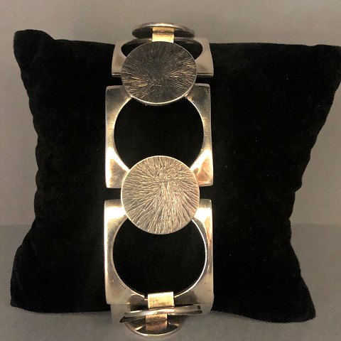 Bent Knudsen; A design bracelet of sterling silver