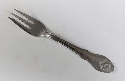 Rokoko. Silberbesteck (830). Kuchen Gabel. Länge 14,8 cm.