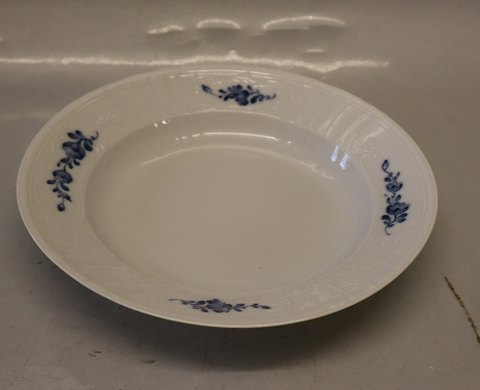 10-12058 Dyb tallerken 22.7 cm Kongelig Dansk Porcelæn Blå Blomst Juliane Marie