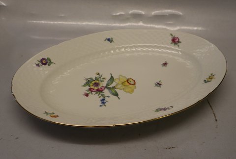 016 Oval platter 34 cm (316) B&G Saxon Flower Creme porcelain