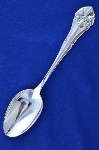 Danish silver cutlery French fleur-de-lis Dessert spoon