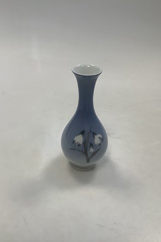Lyngby Porcelain Vase with Winter lilly Flower No 98-21