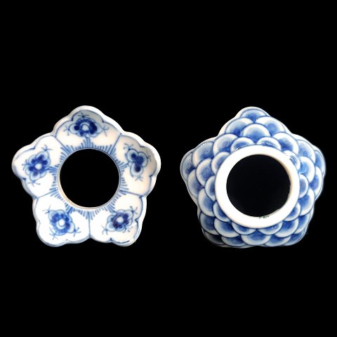 Royal Copenhagen, blue fluted porcelain; A candle drip cup #16