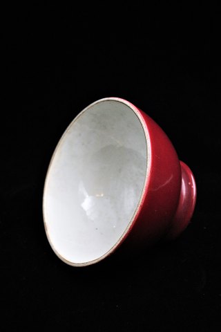 Old French cafe latte bowl in earthenware with fine patina...