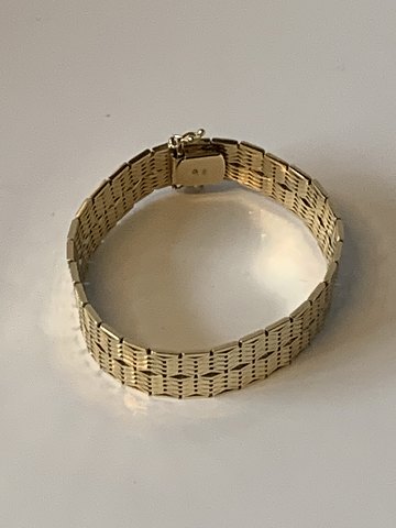Bracelet in 14 carat gold
Stamped 585 Jok
Thickness 1.47 mm approx
Length 18 cm cm