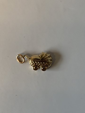 Pram Pendant/Charms in 14 carat gold
Stamped 585
Height 24.33 mm