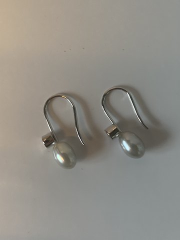 Earrings with Brilliant in 14 carat white gold
Stamped 585
Height 22.22 mm