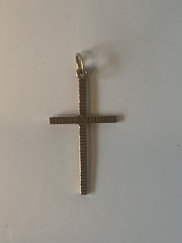 Cross in 14 carat gold
Stamped 585
Height 28.82 mm approx
Thickness 1.02 mm approx