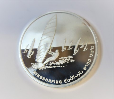 Israel. Silbermünze. 1 Schekel. Olympiade 2004. Durchmesser 30 mm.