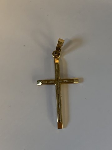 Guld Kors i 8 karat guld
Stemplet 333 S.C
Guldsmed år 1949-1959 Firmaet Silver Cover	
Højde 35,26 mm ca
