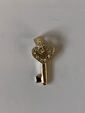 Key pendant in Gold #14 carat