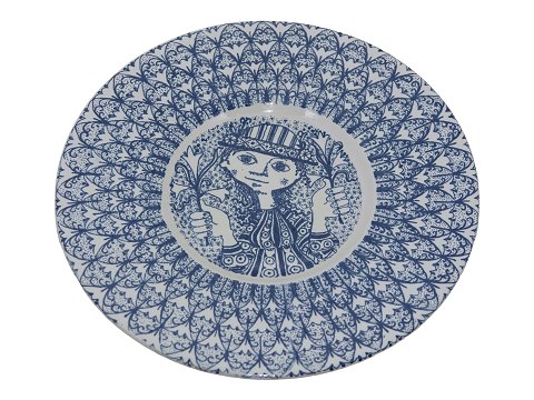Bjorn Wiinblad 
Blue plate with lady