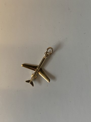 Airplane in pendant #14 carat Gold
Stamped 585
Goldsmith: unknown
Height 25.56 mm