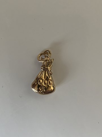 Money Bag Charms/Pendants #14 carat Gold