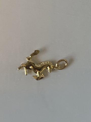 Horse Pendant #14 carat Gold
Stamped 585
Goldsmith: unknown
Height 19.64 mm