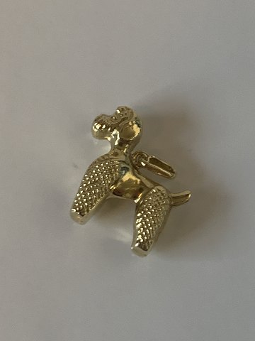 Poodle Dog Pendant #14 carat Gold
Stamped 585 vch
Goldsmith: Unknown
Height 16.25 mm