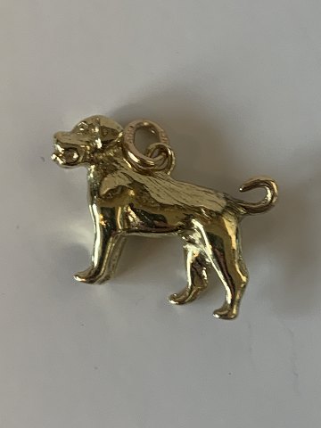 Rottweiler Hund Vedhæng #14karat Guld