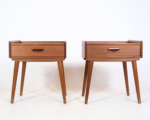 Bedside tables - Teak wood - Danish Design - Drawer - 1960
Great condition
