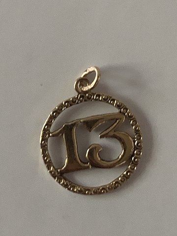 Pendant with 13 #14 carat Gold
Stamped 585