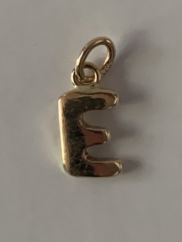 Letter E Pendant #14 carat Gold