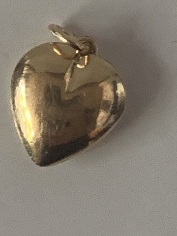 Heart pendant #14 karat Gold
Stamped 585
Height 13.07 mm
Width 11.00 mm