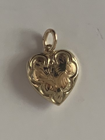 Heart pendant #14 karat Gold
Stamped 585
Height 15.75 mm
Width 13.27 mm