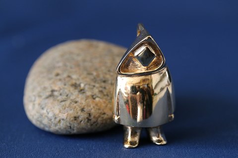 Thule eskimo pendant in 14 carat gold, for chain.
