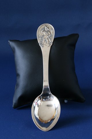 Silver spoon with the H.C Andersen motif The Spruce Tree.