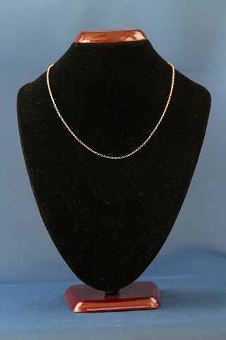 14 carat gold necklace round anchor, stamped 585