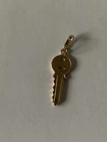 Gold Pendant Key in 14 Carat Gold