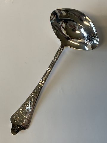 Antik Sølv Sauceske 
Længde 17,7 cm.