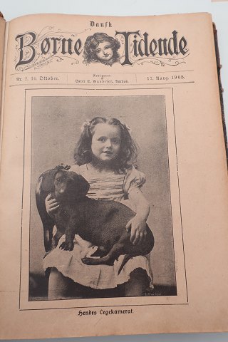 Danske Børne TidendeRedigeret af lærer S. Gundesen1905 + 1906Der er således bøger 2 Børnenes TidendeLehmann & StageIndbundetSideantal: 400In gutem Stande